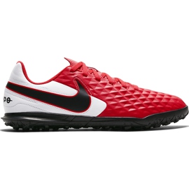 Zapatillas de fútbol Nike Tiempo Legend 8 Club Tf Junior AT5883 606 rojo rojo