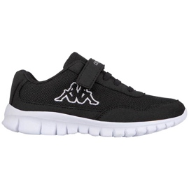 Calzado infantil Kappa Follow K negro y blanco 260604K 1110