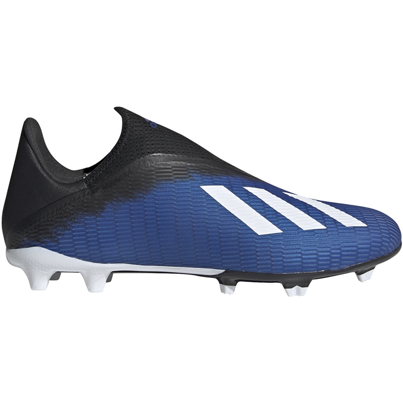 Zapatillas de fútbol Adidas X 19.3 Ll Fg azul-negras EG7178