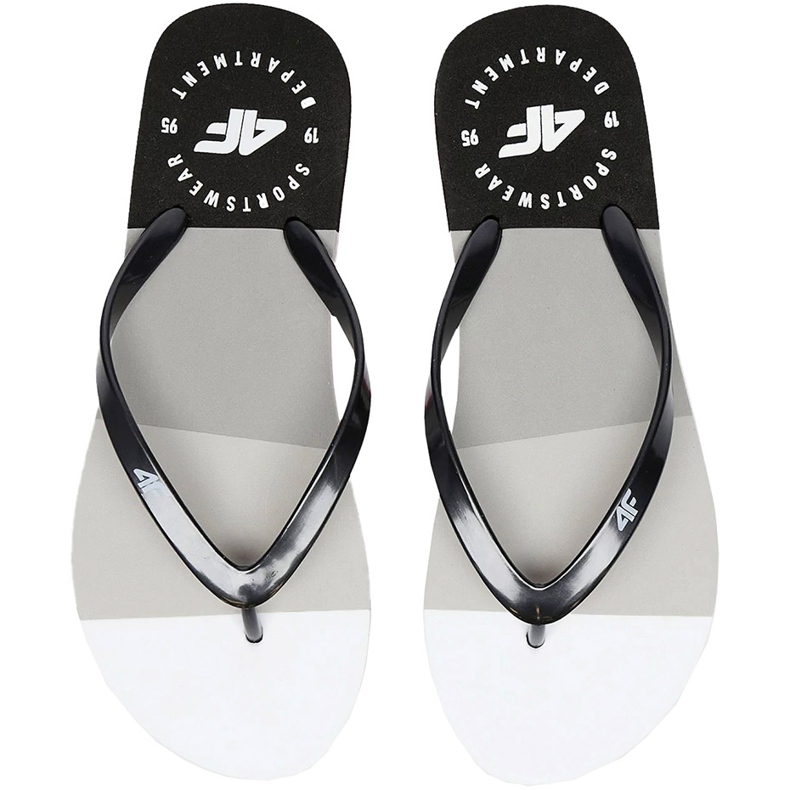 Zapatillas de mujer 4F blanco y negro H4L20 KLD004 97S