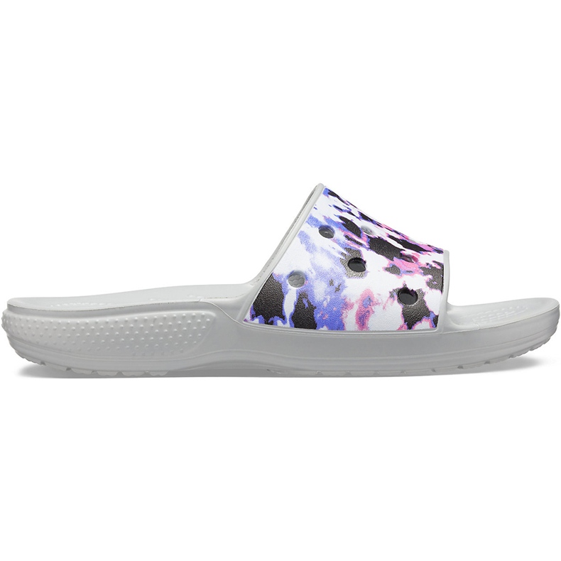 Crocs Classic Crocs Tie Dye Mania Slide 206481 97K para mujer gris multicolor