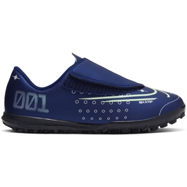 Zapatos de fútbol Nike Mercurial Vapor 13 Club Mds Tf Ps (V) Junior CJ1180 401 azul marino azul marino