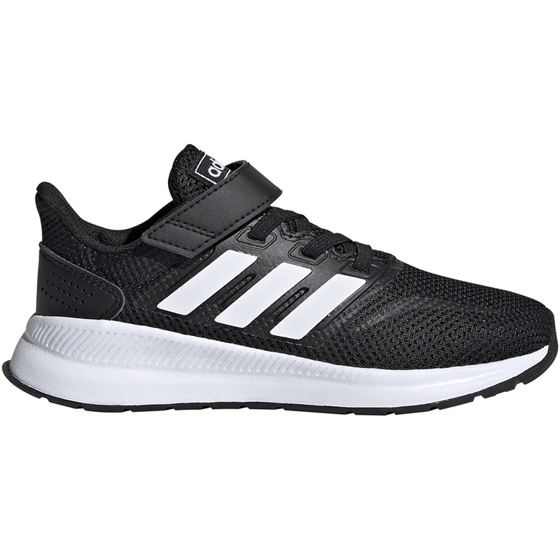 Zapatillas adidas Runfalcon C para niños negras y blancas EG1583 blanco negro