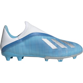 Zapatillas de fútbol Adidas X 19.3 Ll Fg azul EF0598