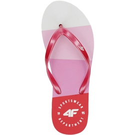 Pantuflas de mujer 4F rosa H4L20 KLD004 54S blanco