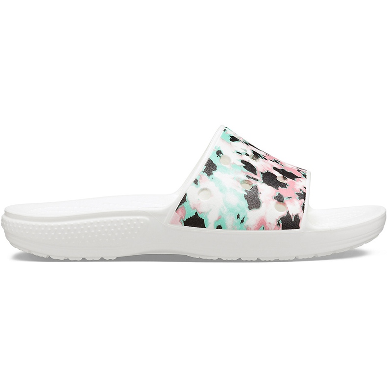 Crocs Classic Crocs Tie Dye Mania Slide 206481928 para mujer blanco multicolor