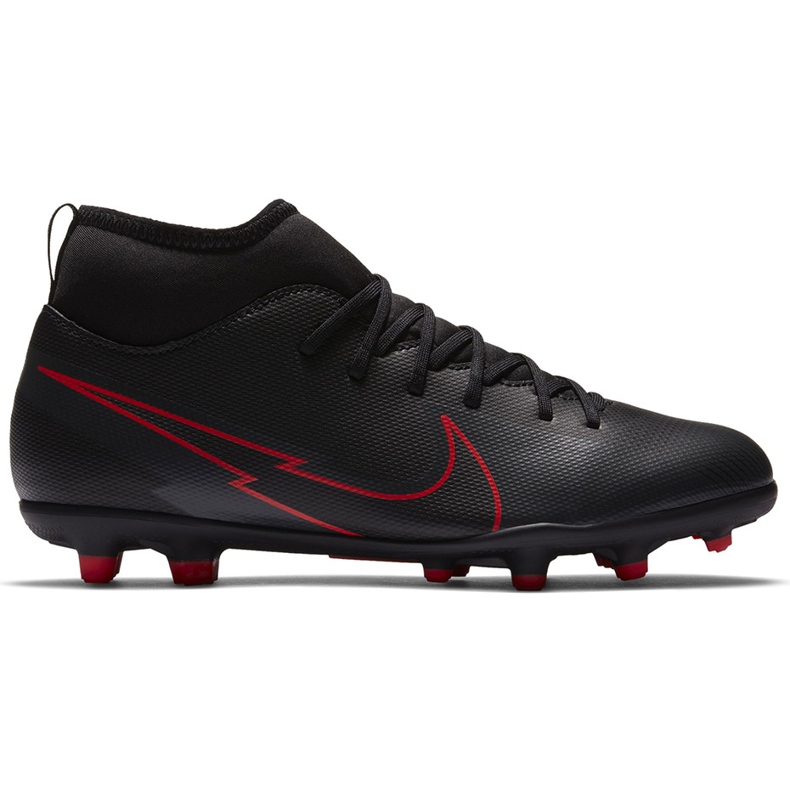 Zapatos de fútbol Nike Mercurial Superfly 7 Club FG / MG Junior AT8150 060 negro negro