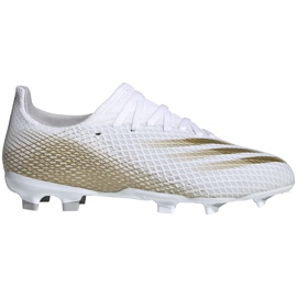 Botas de fútbol adidas X GHOSTED.3 Fg Junior EG8210 blanco blanco