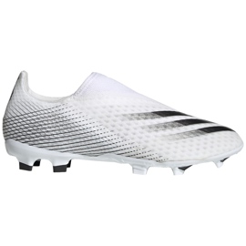 Botas de fútbol adidas X GHOSTED.3 Ll Fg EG8165 blanco blanco