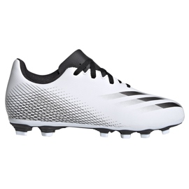 Botas de fútbol Adidas X GHOSTED.4 FxG Junior FW6798 blanco blanco