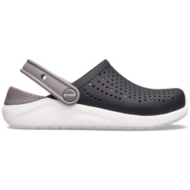 Crocs Kids LiteRide Zueco Niños, black and white 205966066 negro