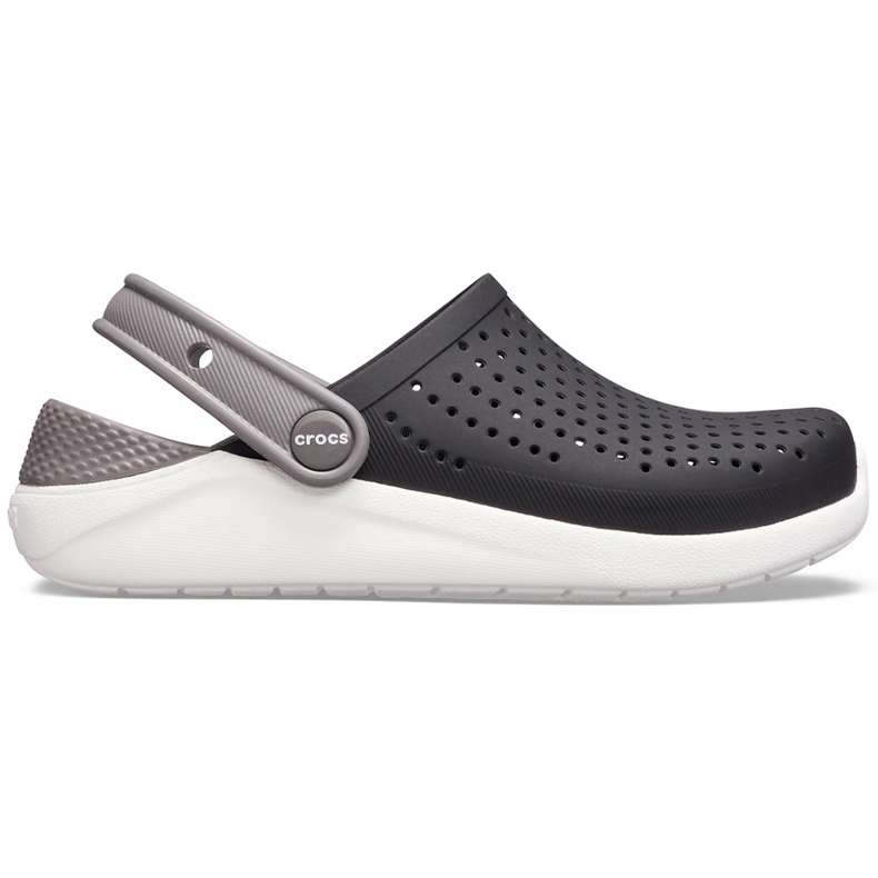 Crocs Kids LiteRide Zueco Niños, black and white 205966066 negro