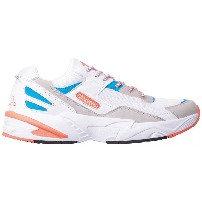 Zapatillas de hombre Kappa Boiz blancas y naranjas 242857 1044 blanco azul multicolor