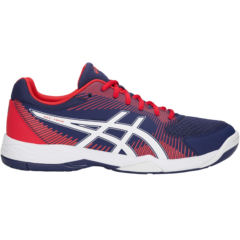 Zapatillas de voleibol Asics Gel-Task azul-rojo B704Y 400 para hombre azul marino multicolor azul marino
