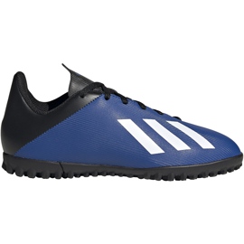 Botas de fútbol adidas X 19.4 Tf Jr FV4662 azul azul
