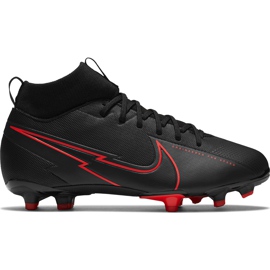 Calzado de fútbol Nike Mercurial Superfly 7 Academy FG / MG Junior AT8120 060 negro negro