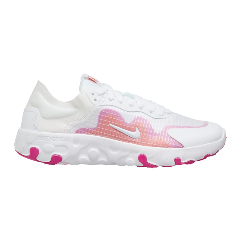 Zapatillas de mujer Nike Wmns Renew Lucent blanco-rosa BQ4152 103 rosado
