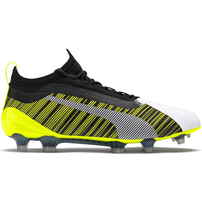 Bota de fútbol Puma One 5.1 Fg Ag amarillo-blanco-negro 105578 03