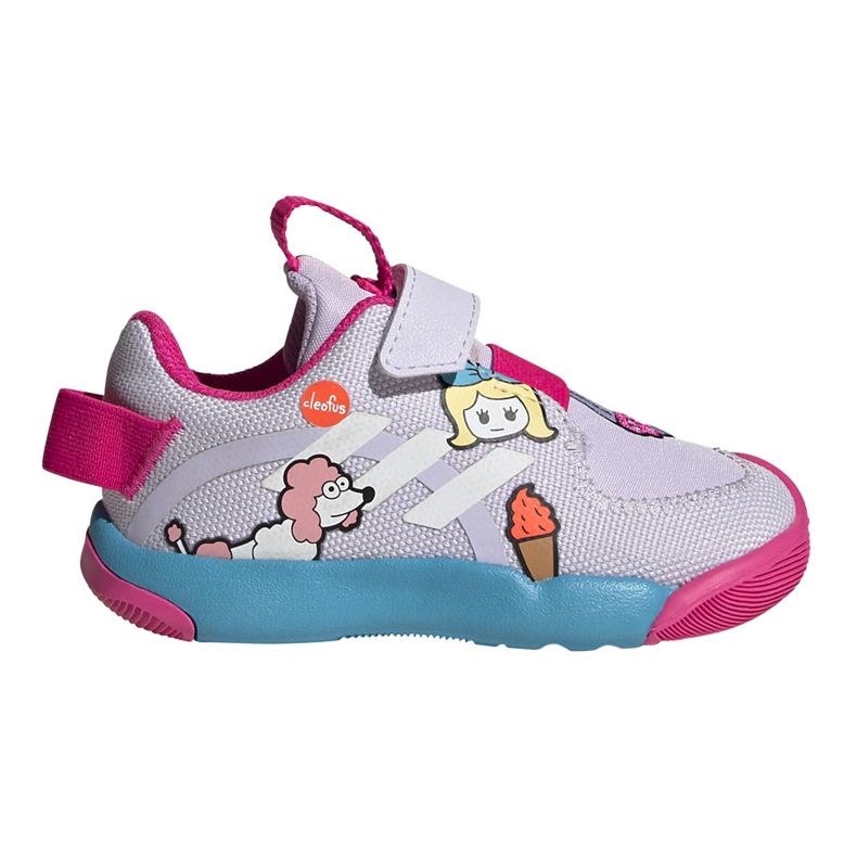 Zapatillas Adidas Active Play I para niños blanco-azul-rosa FW8395 violeta