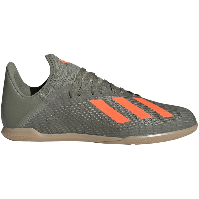 Verde adidas X 19.3 In Junior botas de fútbol EF8376 gris gris