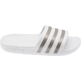 Zapatillas Adidas Adilette Aqua blancas EF1730 blanco gris