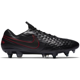 Calzado de fútbol Nike Tiempo Legend 8 Elite Sg Pro Ac AT5900 060 negro negro