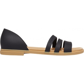 Sandalias Crocs Mujer Tulum Open Flat W negro 206109 00W