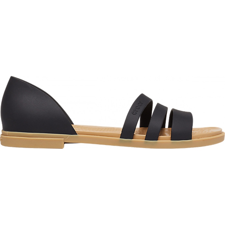 Sandalias Crocs Mujer Tulum Open Flat W negro 206109 00W