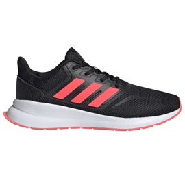 Zapatillas adidas Runfalcon K para niños negras-coral FV9441 negro