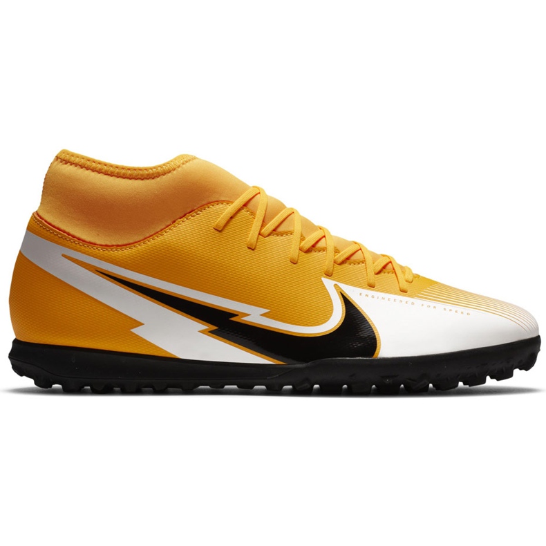 Calzado de fútbol Nike Mercurial Superfly 7 Club Tf AT7980 801 naranja amarillo