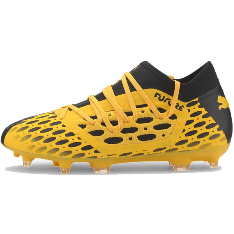Botas de fútbol Puma Future 5.3 Netfit Fg Ag Junior 105806 03 amarillo