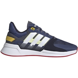 Zapatillas de hombres adidas Run90S azul marino y blanco EG8656 multicolor