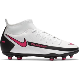 Calzado de fútbol Nike Phantom Gt Club Df FG / MG Junior CW6727 160 blanco blanco