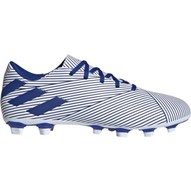 Adidas Nemeziz 19.4 FxG zapatos de fútbol en blanco y azul EF1707 multicolor