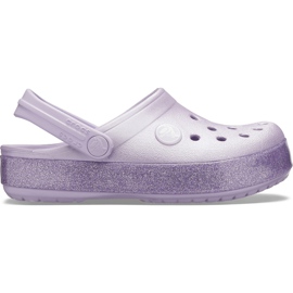Crocs para niños Crocband Glitter Clog Niños, violeta 205936530 púrpura Crocs para niños Crocband Glitter Clog Niños, violeta 205936530 púrpura