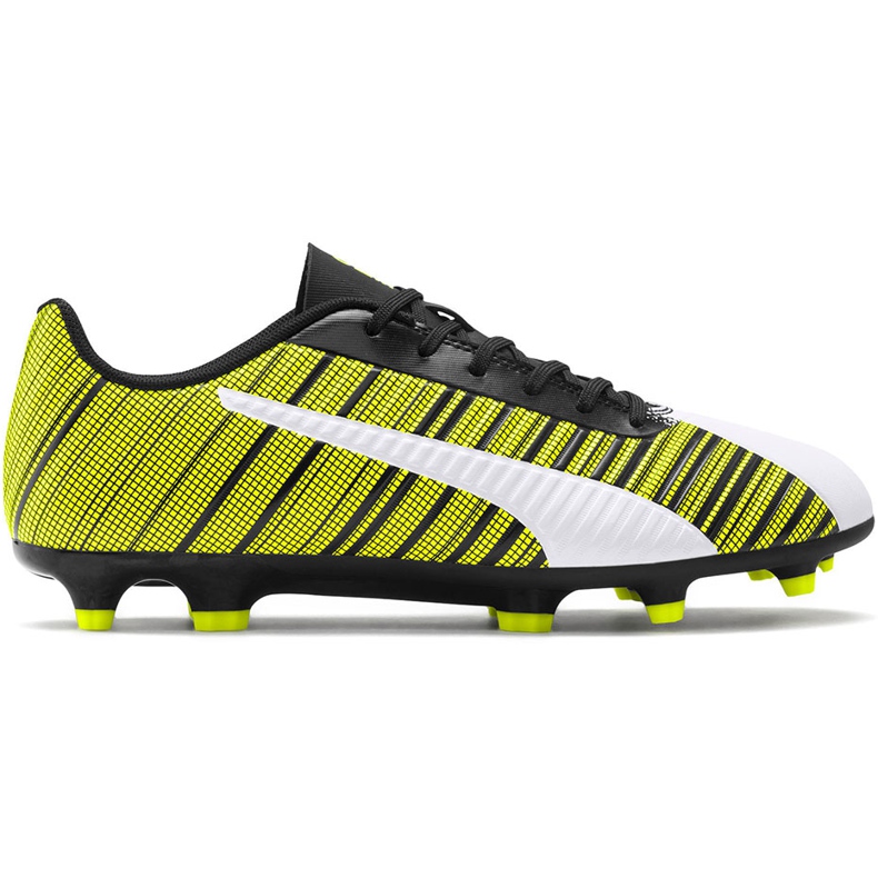 Zapatos de fútbol Puma One 5.4 Fg Ag amarillo-blanco-negro 105605 03