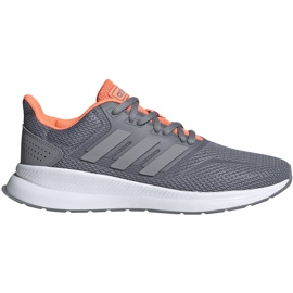 Zapatillas adidas Runfalcon mujer gris-naranja EG8628