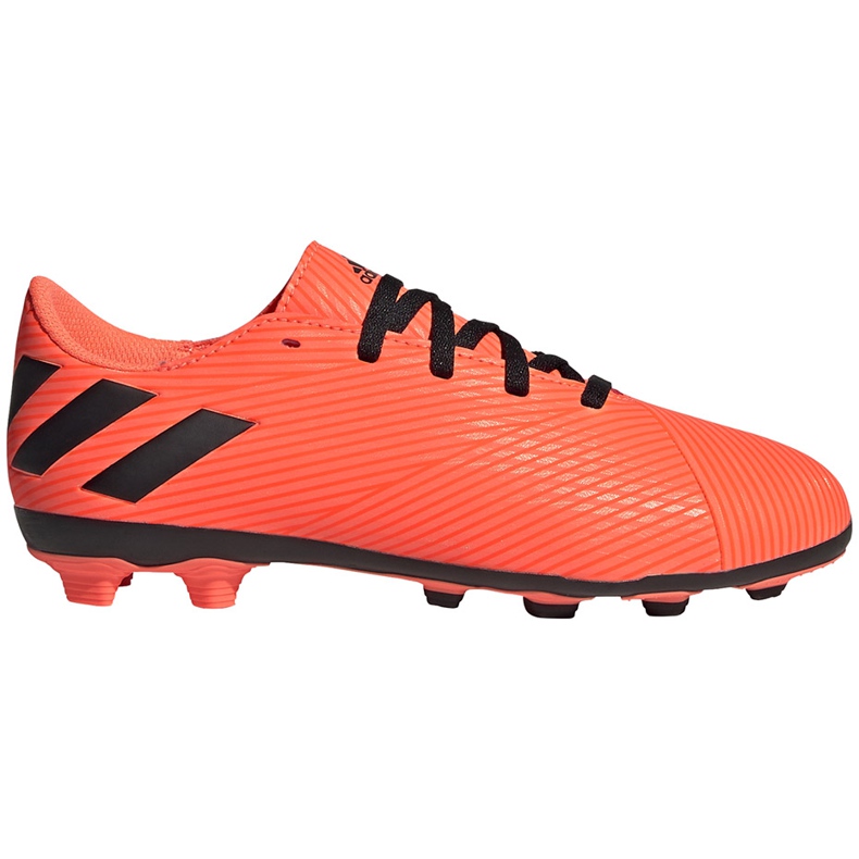 Zapatillas de fútbol adidas Nemeziz 19.4 FxG Jr naranja EH0507 naranja, negro