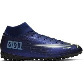 Calzado de fútbol Nike Mercurial Superfly 7 Academy Mds Tf BQ5435 401 marina azul