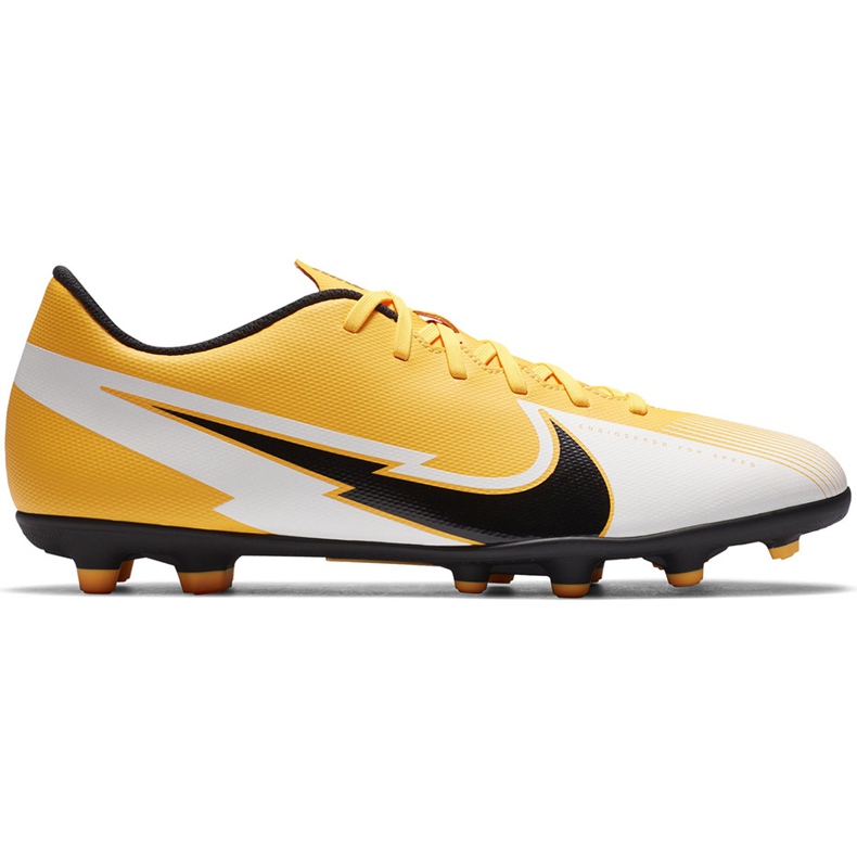 Zapatos de fútbol Nike Mercurial Vapor 13 Club FG / MG AT7968 801 naranja amarillo