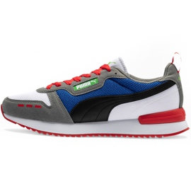 Zapatillas de hombres Puma R78 blanco-azul-rojo-negro 373117 10 azul marino gris