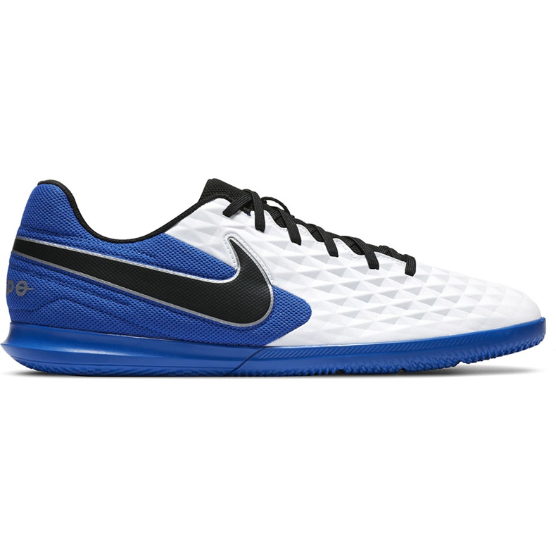 Botas de fútbol Nike Tiempo Legend 8 Club Ic AT6110 104 azul blanco