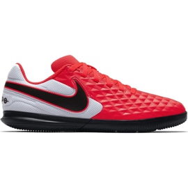 Zapatillas de fútbol Nike Tiempo Legend 8 Club Ic Junior AT5882 606 multicolor rojo