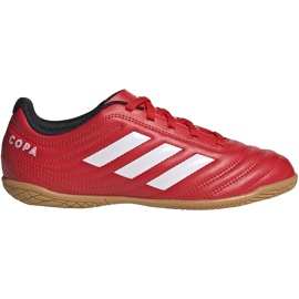 Adidas Copa 20.4 In Jr rojo zapatos de fútbol EF1928