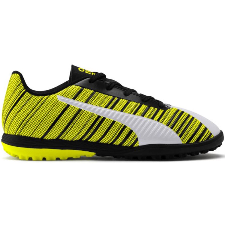Zapatos de fútbol Puma One 5.4 Tt Junior amarillo-blanco-negro 105662 03 multicolor
