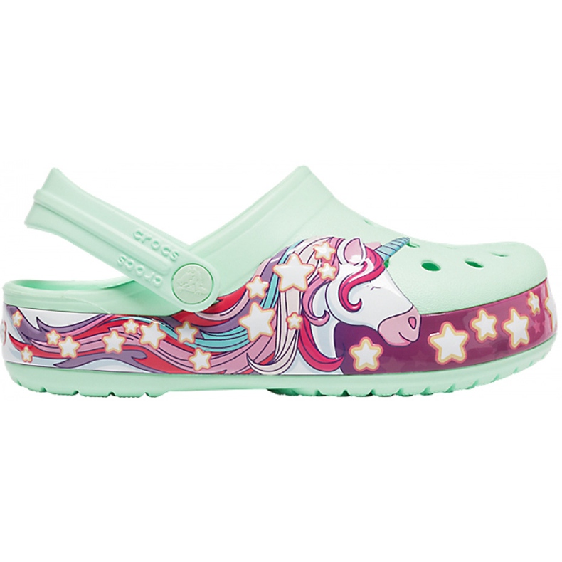 Crocs Kids FunLab Unicorn Band Cg K verde 206270 3TI rosado
