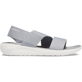 Crocs LiteRide Stretch Sandal W gris claro / blanco 206081 00J