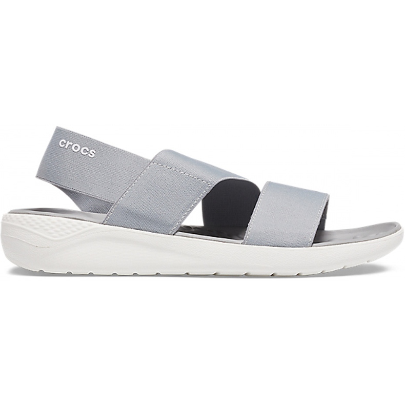 Crocs LiteRide Stretch Sandal W gris claro / blanco 206081 00J