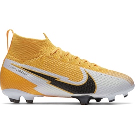 Zapatos de fútbol Nike Mercurial Superfly 7 Elite Fg Junior AT8034 801 amarillo amarillo