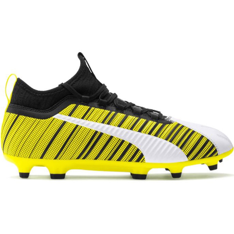 Zapatos de fútbol Puma One 5.3 Fg Ag amarillo-blanco-negro 105604 03